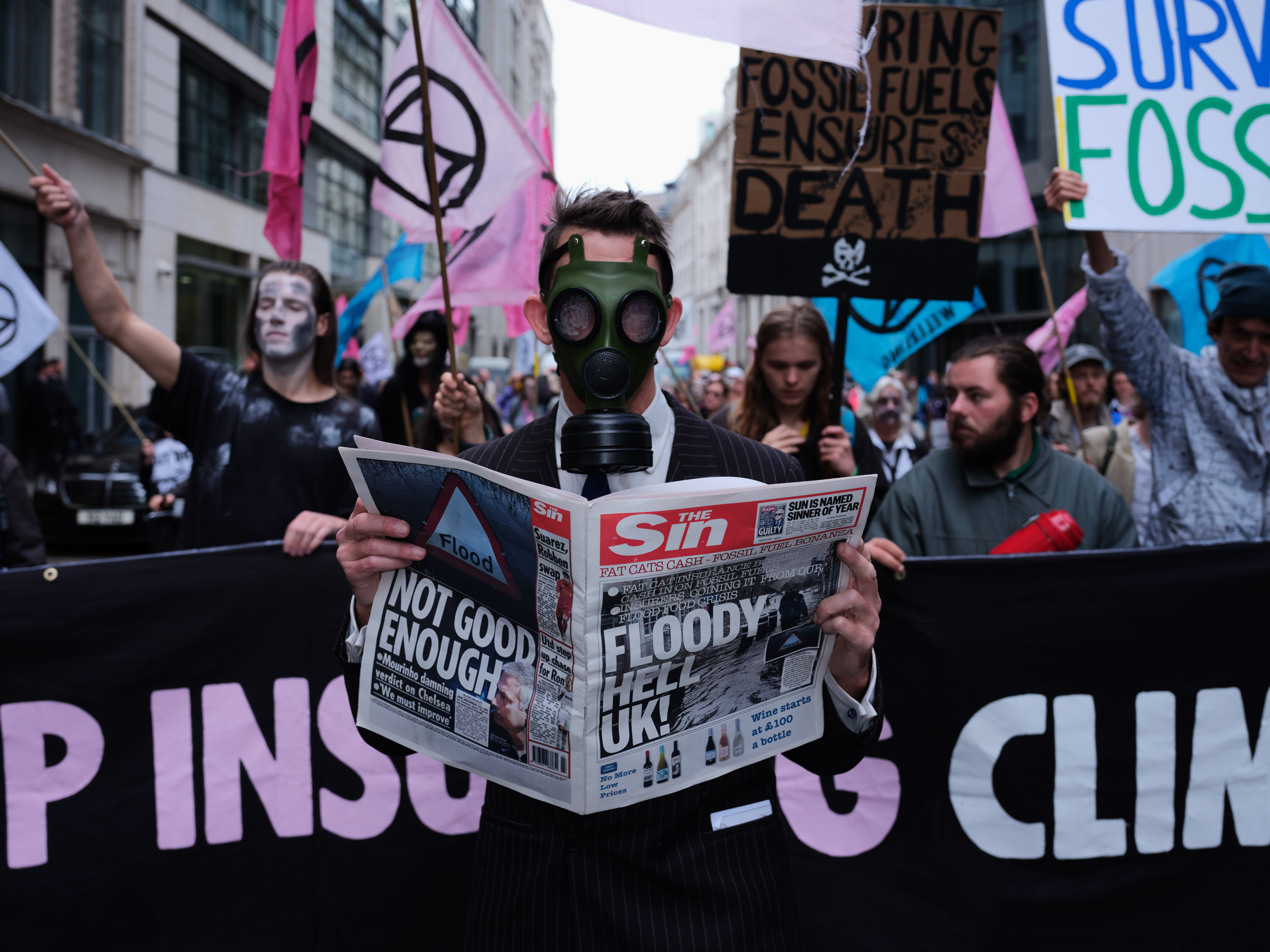 Extinction Rebellion Insure Our Survival, London